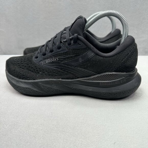 Womens Size 6.5 (B) Brooks Adrenaline GTS 24 Shoes Triple Black Running Sneakers - Picture 3 of 9